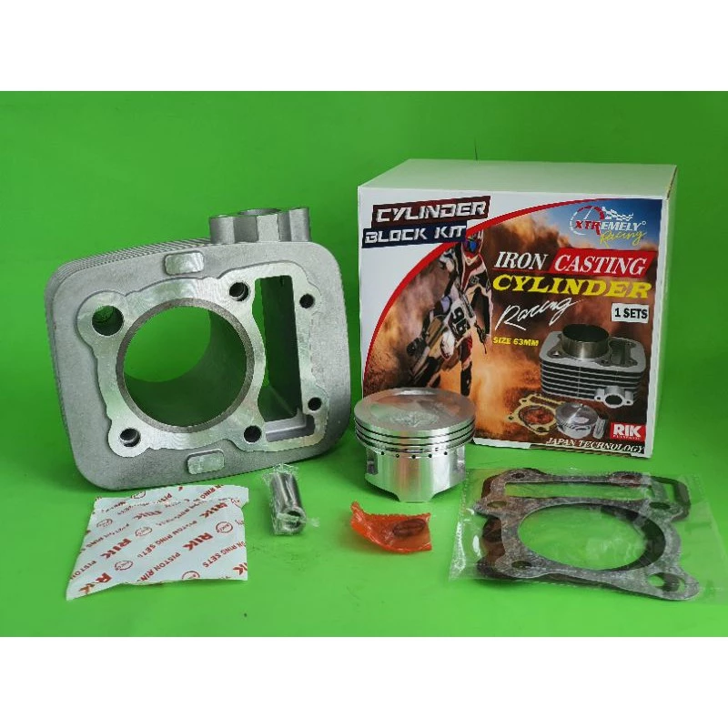 BLOK BORE UP / CYLINDER BORE UP KAWASAKI KLX 150 / D'TRACKER SIZE 63MM ( 180cc ) & 66MM ( 200cc ) - Image 5