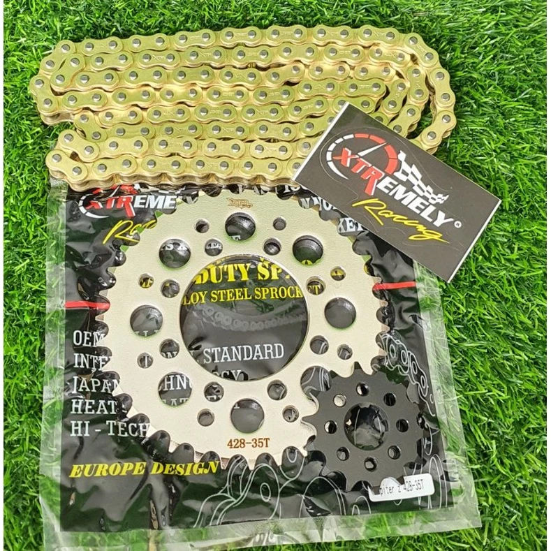 GIR GEAR SET MOTOR YAMAHA JUPITER Z, RXZ, F1Z R, RX KING 428H 35T - 40T - Image 4