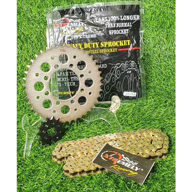 GIR GEAR SET MOTOR YAMAHA JUPITER Z, RXZ, F1Z R, RX KING 428H 35T - 40T - Image 5