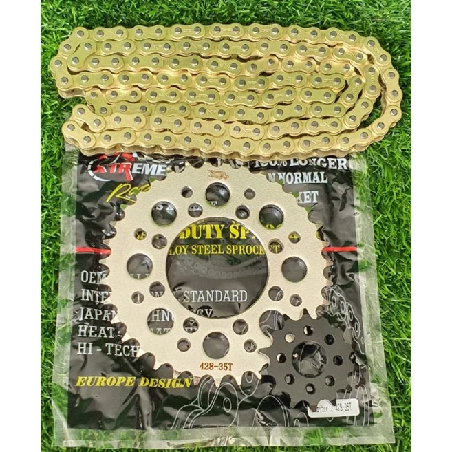 GIR GEAR SET MOTOR YAMAHA JUPITER Z, RXZ, F1Z R, RX KING 428H 35T - 40T - Image 3
