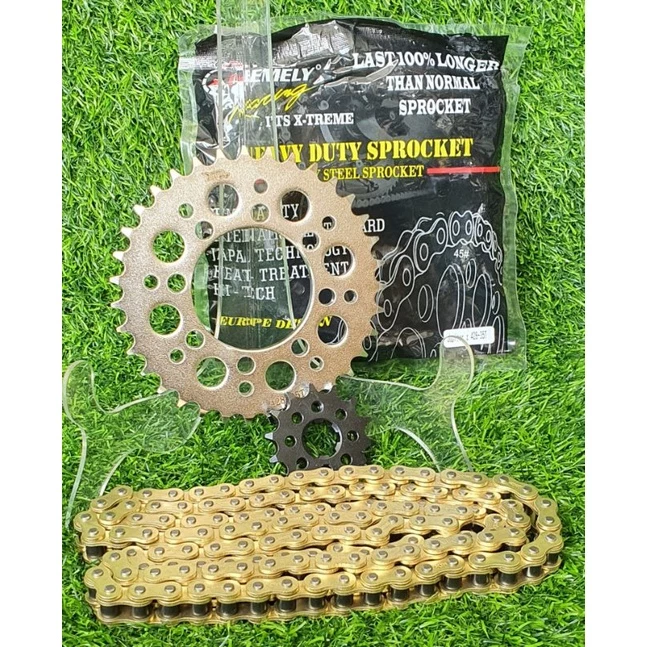 GIR GEAR SET MOTOR YAMAHA JUPITER Z, RXZ, F1Z R, RX KING 428H 35T - 40T - Image 2