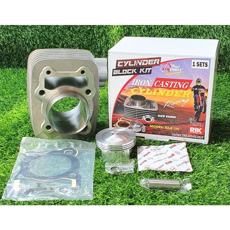 BLOK BORE UP / CYLINDER BORE UP KAWASAKI KLX 150 / D'TRACKER SIZE 63MM ( 180cc ) & 66MM ( 200cc ) - Image 8
