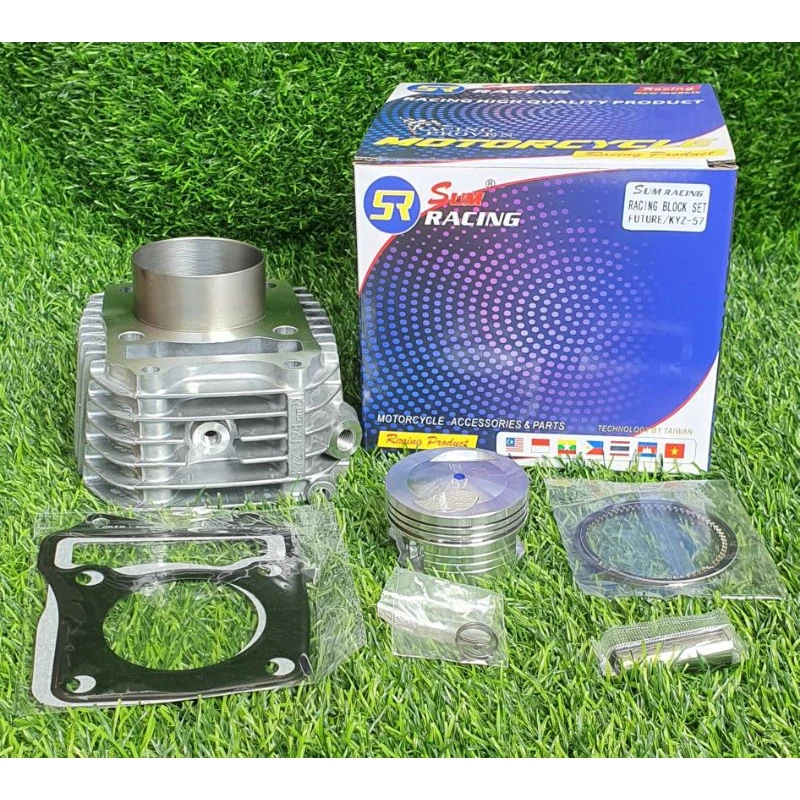 Blok Bore Up Honda Supra X 125 Helm in / Blade 125 fi / Kharisma KPH Size 57MM ( 150cc ) - Image 9