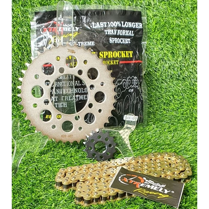 GIR GEAR SET MOTOR YAMAHA JUPITER Z, RXZ, F1Z R, RX KING 428H 35T - 40T - Image 6