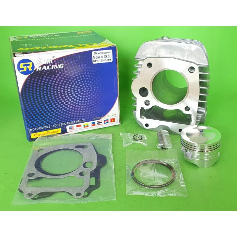 Blok Bore Up Honda Supra X 125 Helm in / Blade 125 fi / Kharisma KPH Size 57MM ( 150cc ) - Image 2