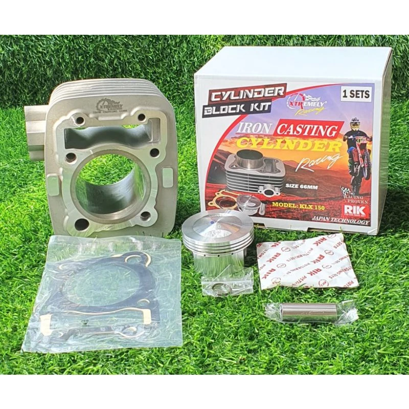 BLOK BORE UP / CYLINDER BORE UP KAWASAKI KLX 150 / D'TRACKER SIZE 63MM ( 180cc ) & 66MM ( 200cc ) - Image 9