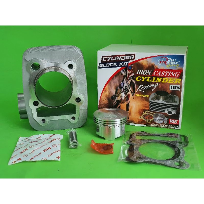 BLOK BORE UP / CYLINDER BORE UP KAWASAKI KLX 150 / D'TRACKER SIZE 63MM ( 180cc ) & 66MM ( 200cc ) - Image 4