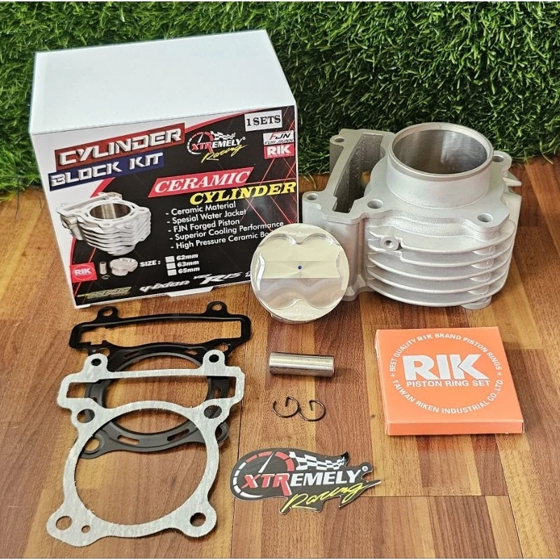 BLOK BORE UP JUPITER MX / VIXION / MX KING KERAMIK ( MODEL SIRIP ) - Image 7